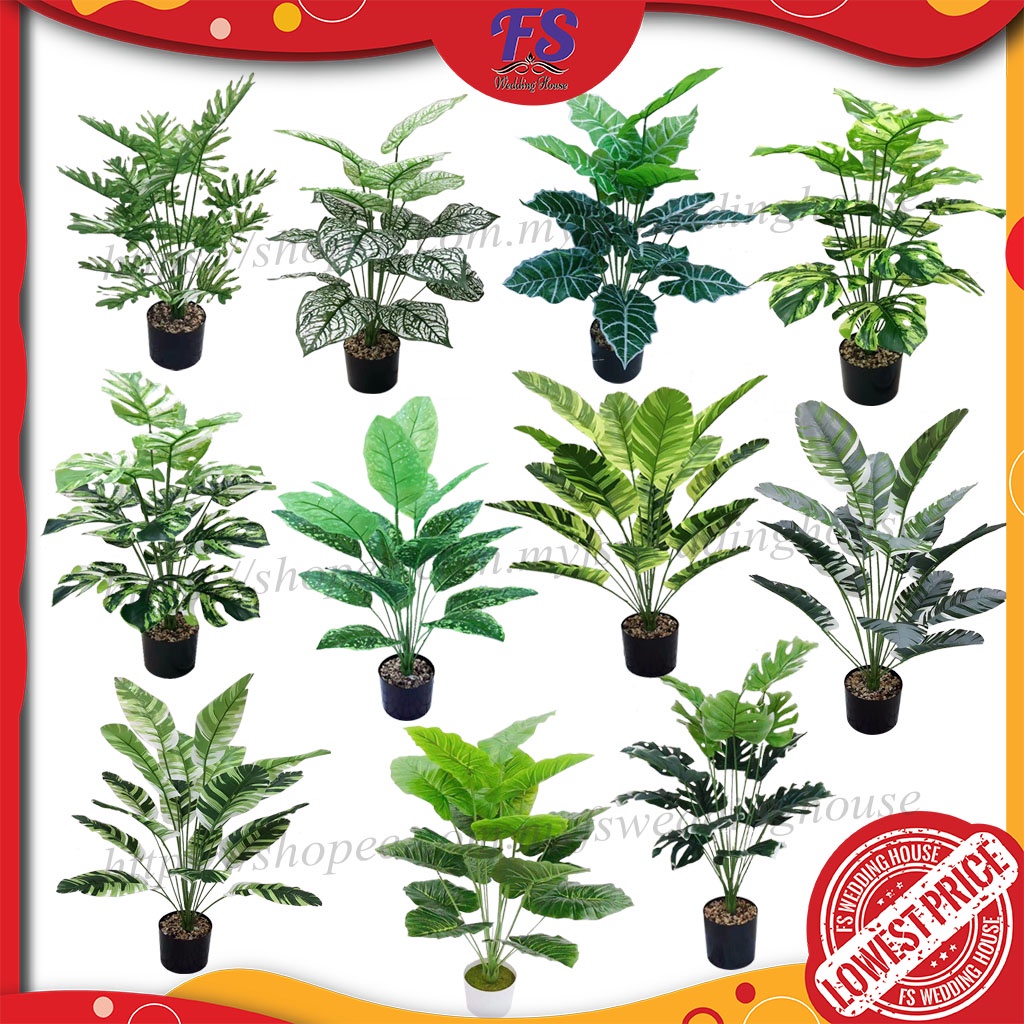 Artificial Plant / Pokok Kecil / Caladium Plant / Pokok Murah / Pokok