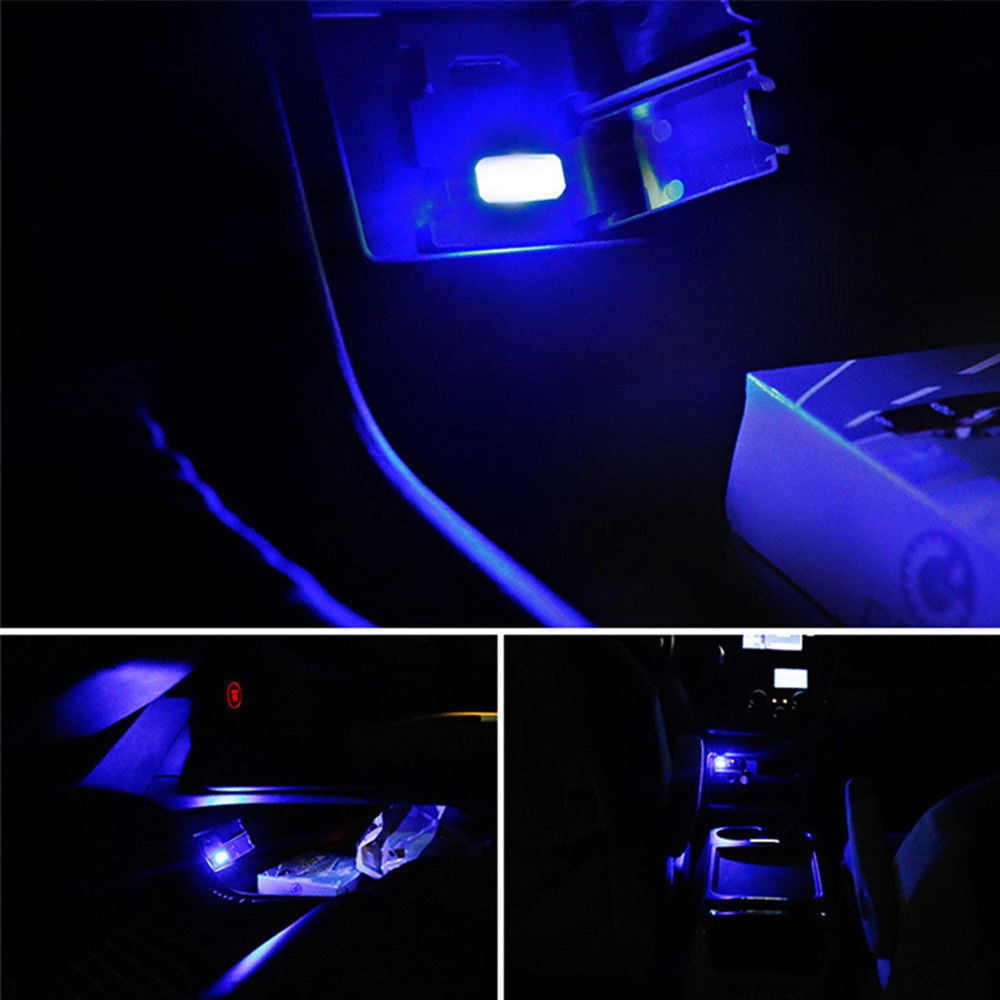 Lampen Leds Furs Auto L1487 Mini Usb Blue Led Car Interior