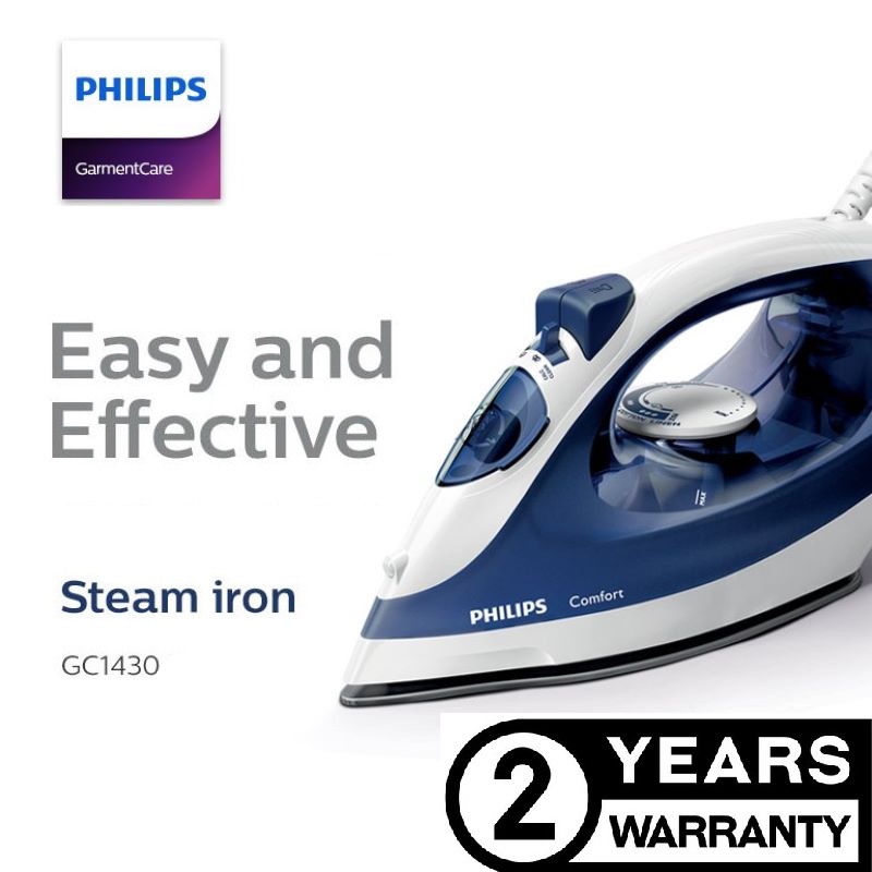 Philips Steam Iron GC1430 (1700W) Shopee Malaysia