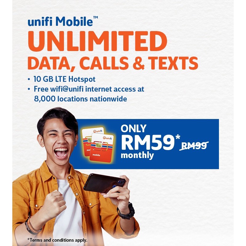 Unifi Mobile Unifi Postpaid Unlimited Plan Rm 59 Only Shopee Malaysia