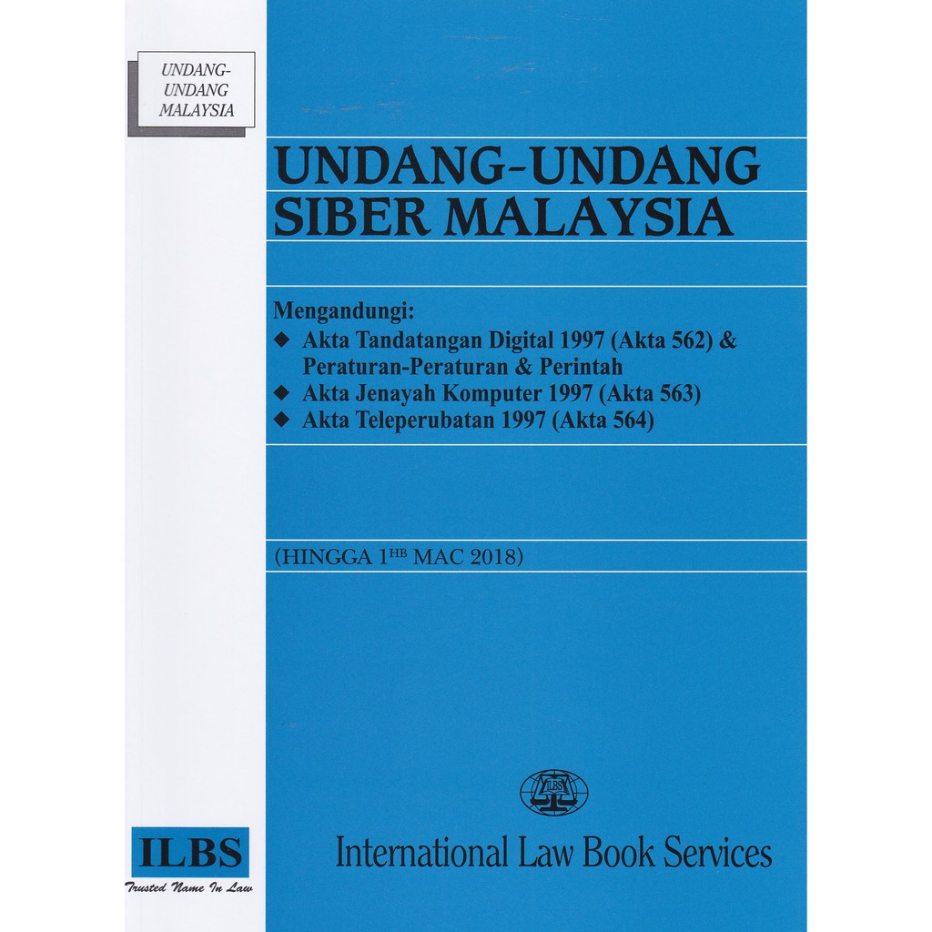 Undang Undang Siber Malaysia Akta Tandatangan Digital Akta Jenayah Komputer Akta Teleperubatan Hingga 1hb Mac 2018 Shopee Malaysia