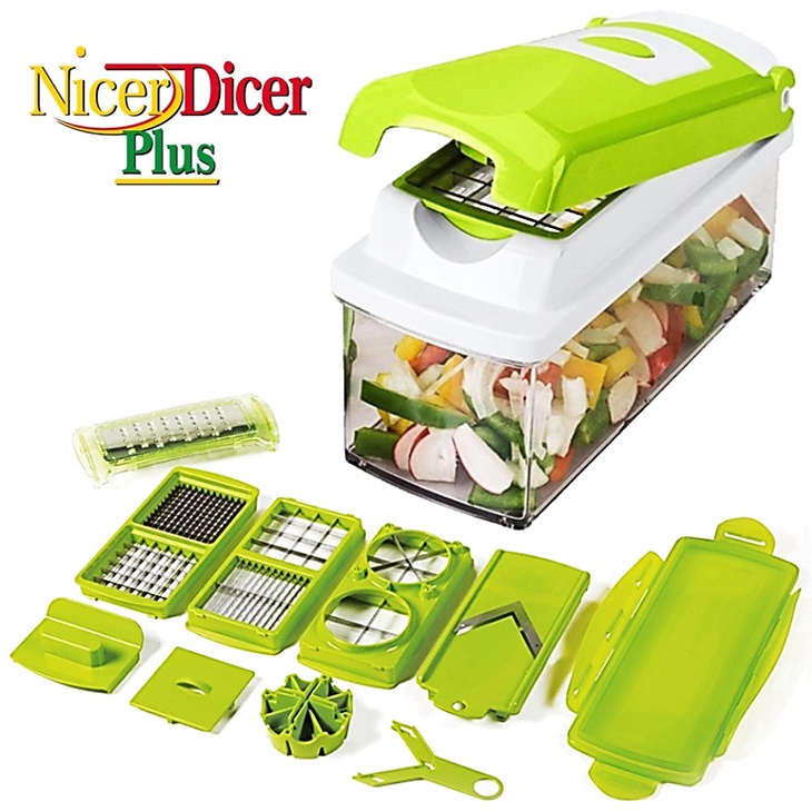 wervelkolom Klik trek de wol over de ogen Genius Nicer Dicer Plus Multifunction Kitchen Knife Blade Chopper Cutter  Slicer Peeler Grater | Shopee Malaysia