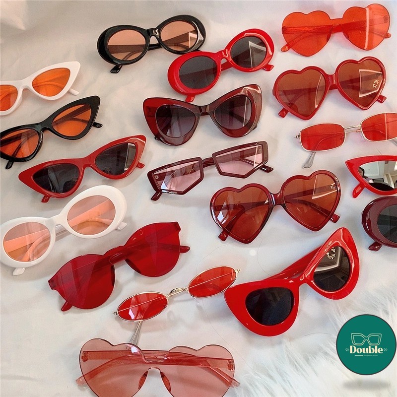 DS Tiktok Retro Shades Sunglasses Cool Beach Summer Shades Cat Eye