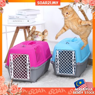 Pet Bag LARGE 52cm Pet Cat Carrier Kucing Travel Foldable  Shopee 
