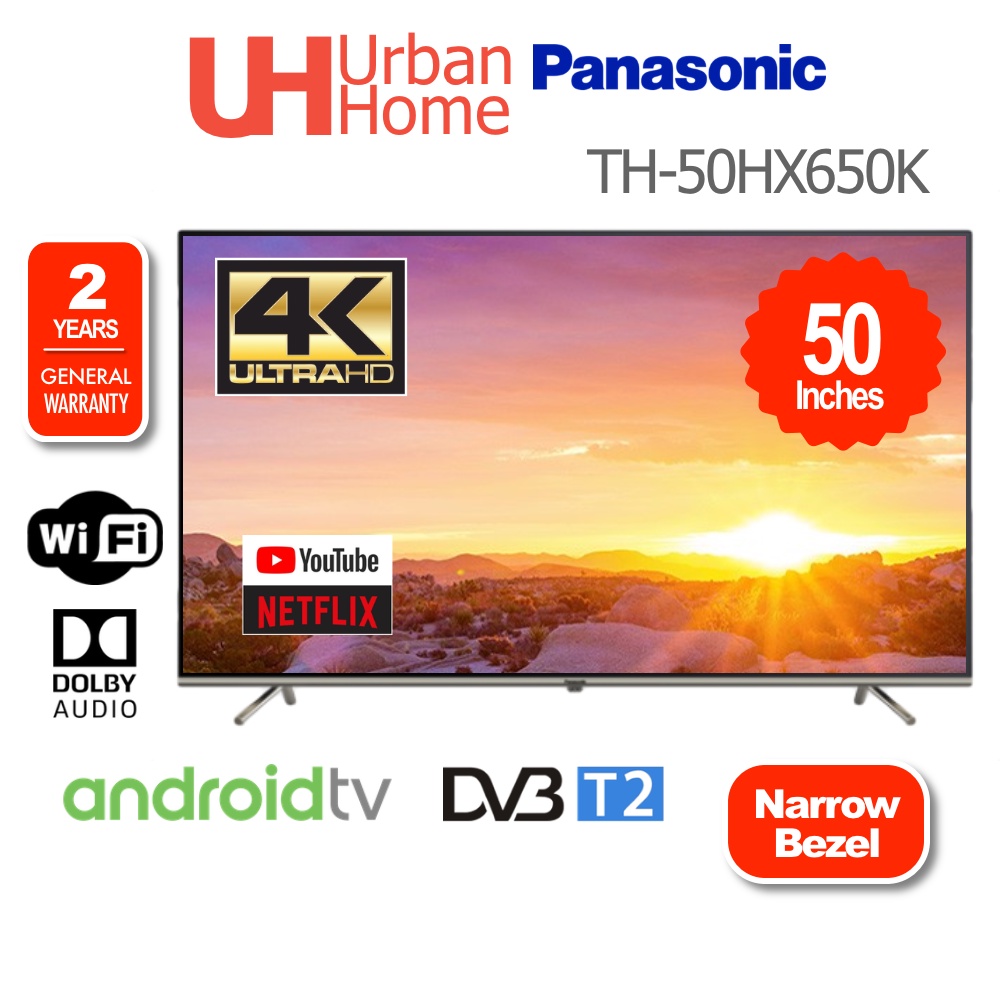 Panasonic/Toshiba HDR LED Narrow Bezel 4K Android TV (50