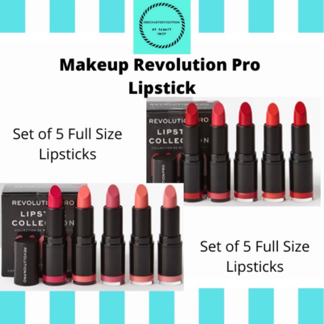 makeup revolution lipstick set