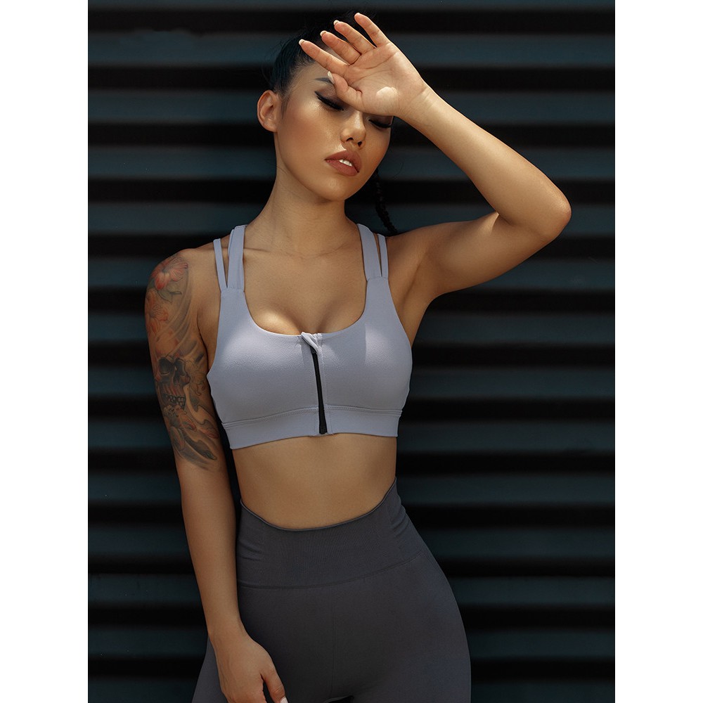 champion sports bras zipper front