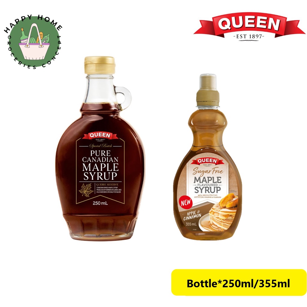 Queen Pure Canadian Maple Syrup / Sugar Free Apple & Cinnamon Maple