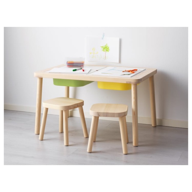 IKEA FLISAT Premium Kids Study Table with 2 chairs IKEA FLISAT Premium Kids Study Table with 2 chairs