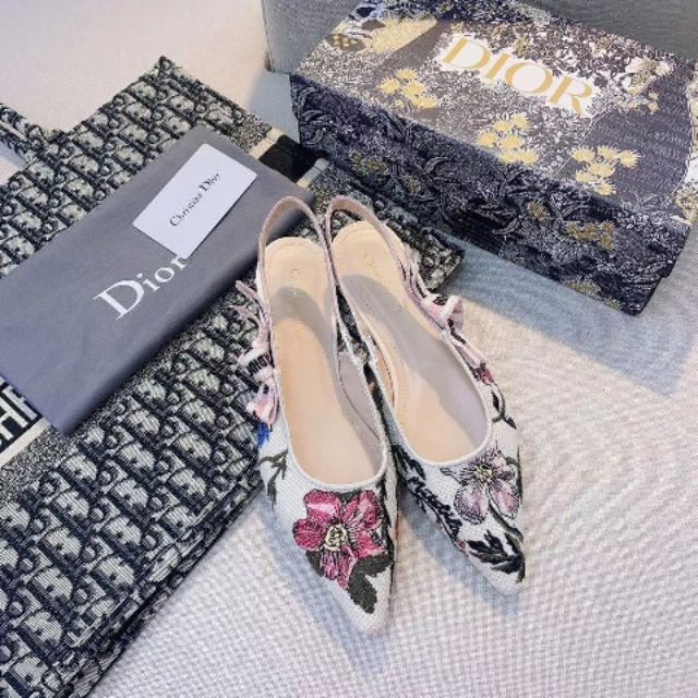 J'Adior Slingback Pump Flat Shoes | Shopee Malaysia