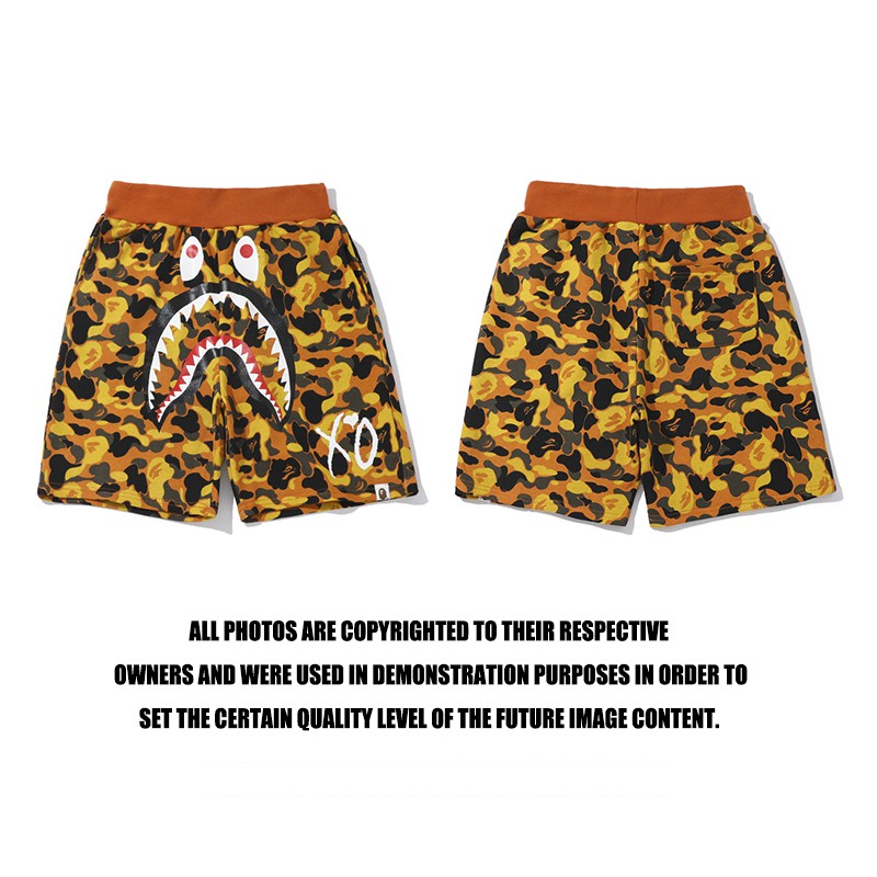 bape shorts orange