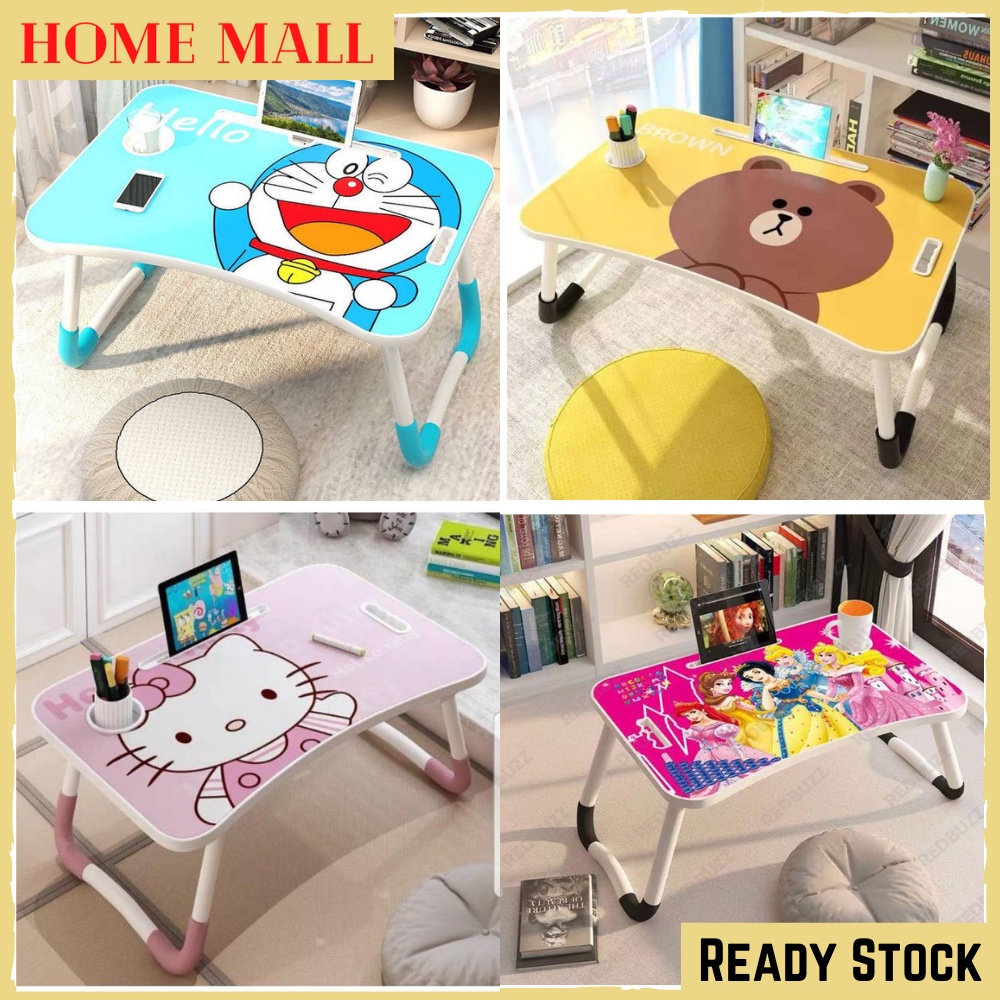 HomeMall Folding Table Bedroom Study Desk Mini Fordable Table Cartoon ...