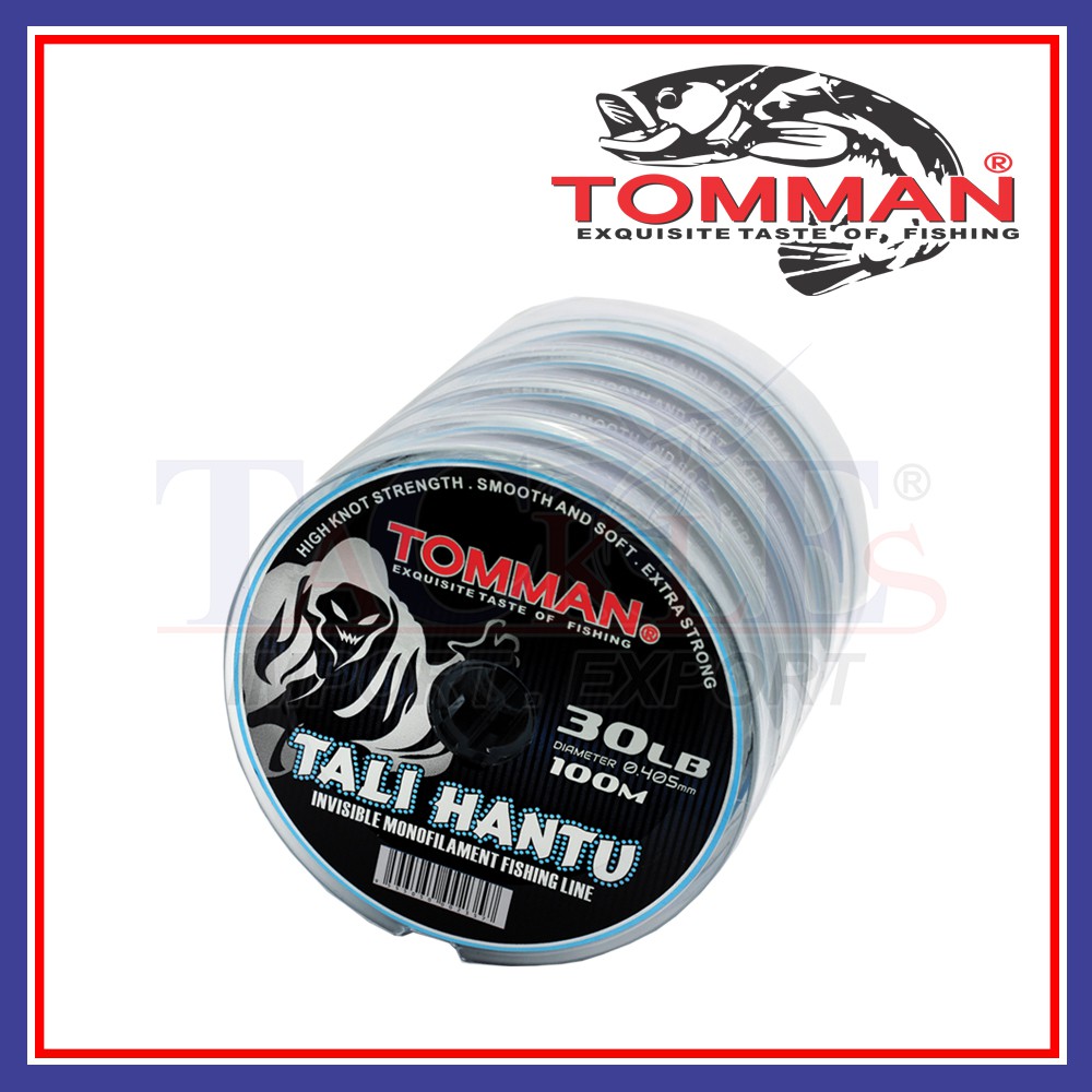 100m 6LB 50LB Tomman Line Tali  Hantu Fishing Line Japan 