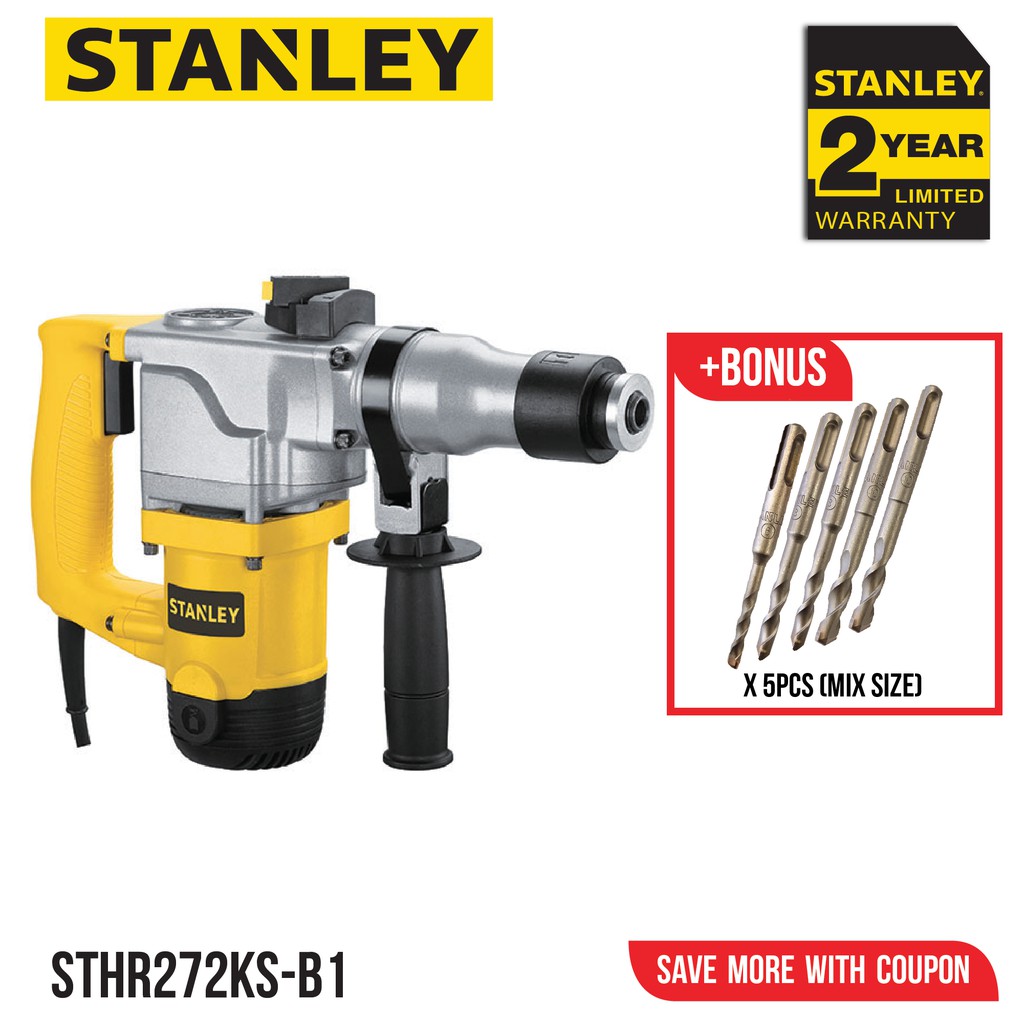 Stanley 2 Modes LShape SDS Plus Rotary Hammer Drill (850W / 26mm) STHR272KS Shopee Malaysia