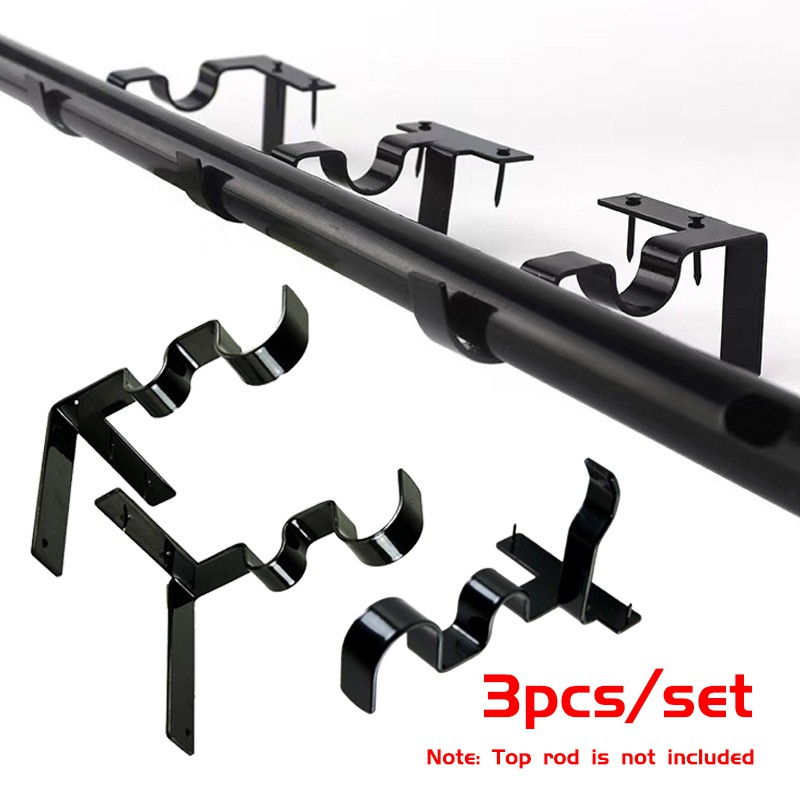 Kwik Hang Curtain Rod Holders Tap Right Into Window Frame Bracket High
