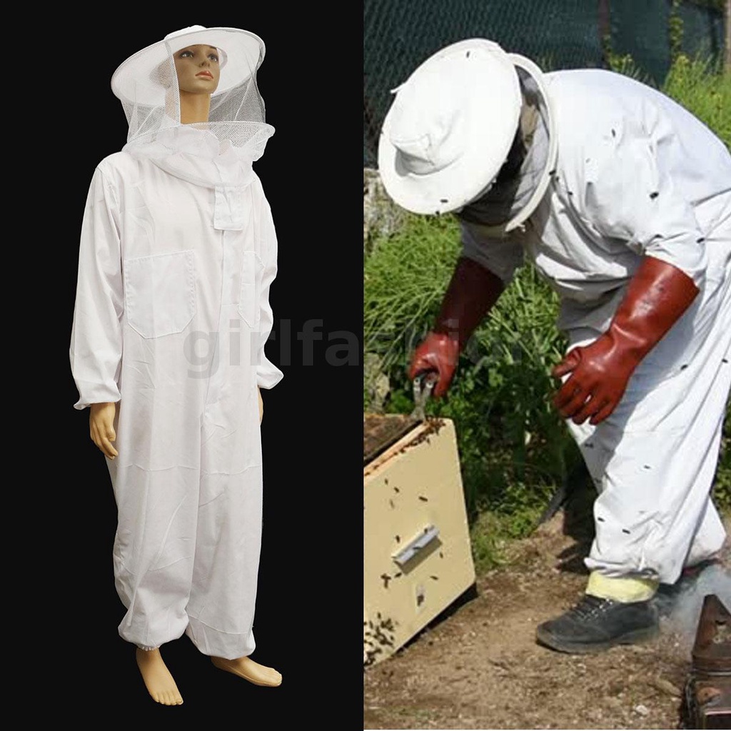 Bee Suit Beekeeping Protective Suit Equipment Veil BeeKeeper Full Body