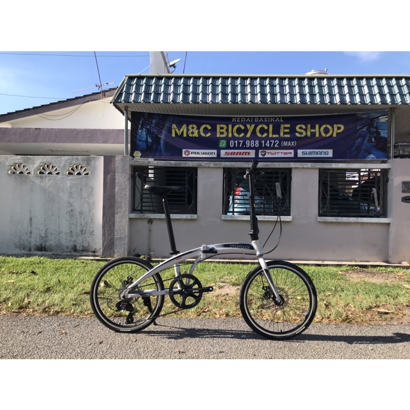 Ready A Stock Trs Topaz 20 451 Shimano 8 Speed Folding Bike Shopee Malaysia