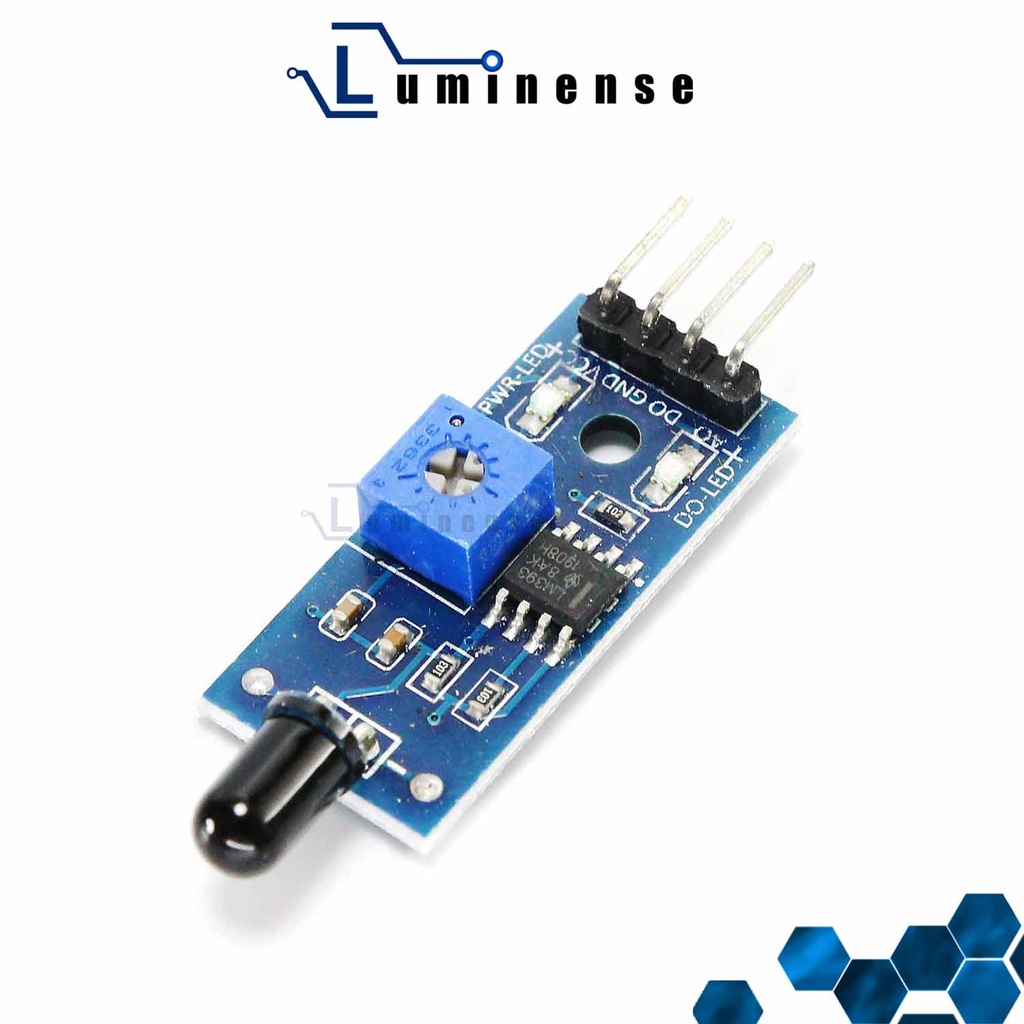 [Luminense] Flame Sensor Fire Sensor module Infrared IR Flame IR Fire ...