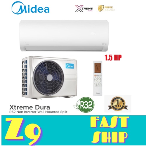 Midea Xtreme Dura Msxd 12 15 Hp Non Inverter Wall Type Air Cond Shopee Malaysia 6502