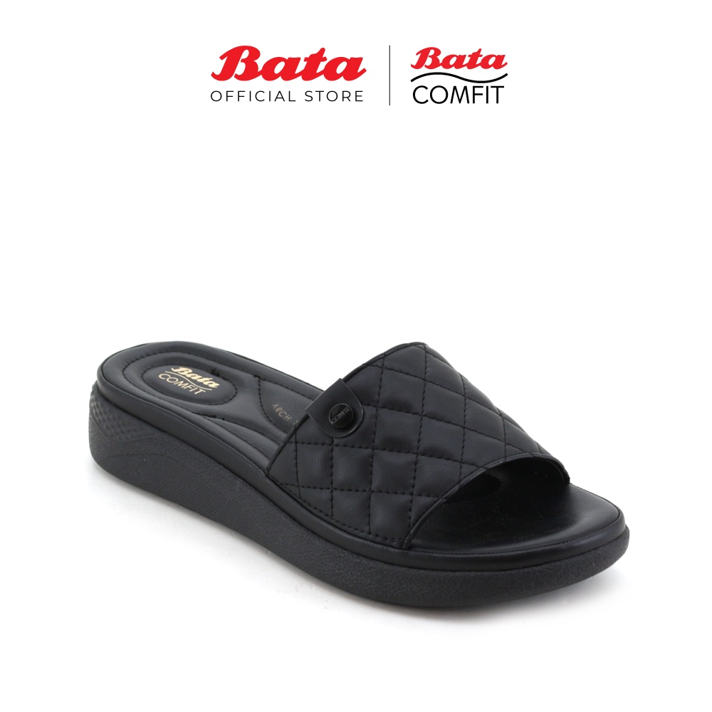 BATA COMFIT Women Black Slip On Sandals 5616283 Shopee Malaysia