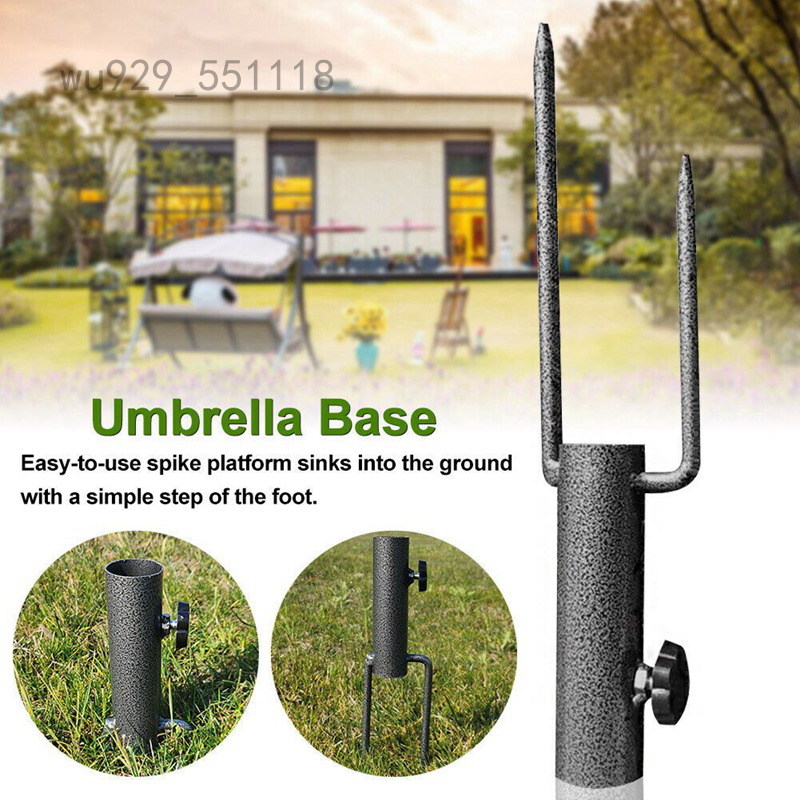 Wu929 551118 Garden Parasol Base Square Patio Umbrella Stand Sun Shade Holder Steel Uk Shopee Malaysia