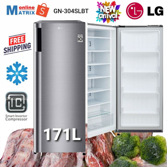 LG Vertical Freezer with Smart Invertor Compressor GN304SLBT Upright