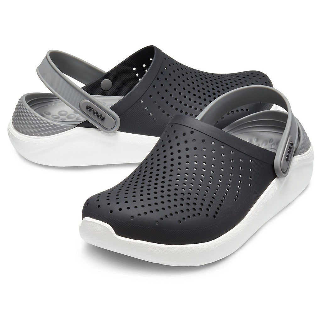 crocs literide black smoke