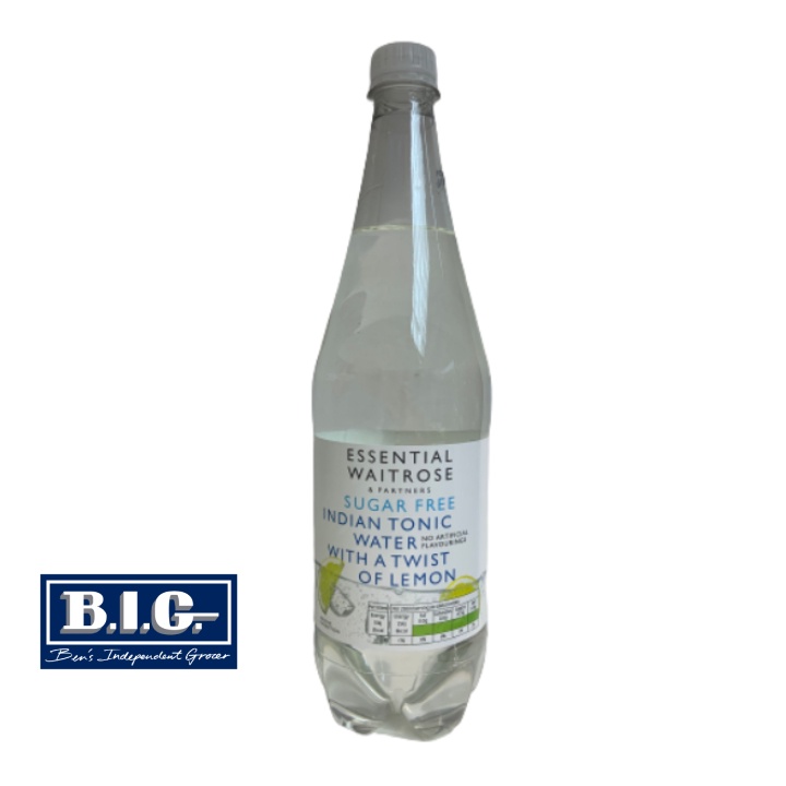 Waitrose Esential Tonic Water Lemon Sugar Free 1L Shopee Malaysia
