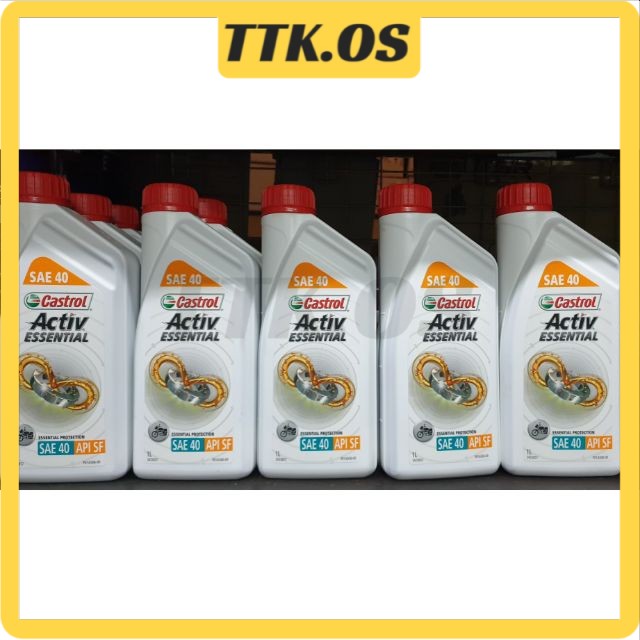 100 Original Castrol Active Essential Sae40 4t Minyak Hitam F300 F700 F900 Pennzoil 4t 2t Motor Servis Set Yamaha Honda