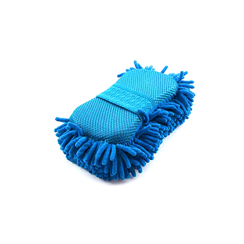 🌹[Local Seller]  Chenille Microfiber Car Washing Sponge Duster Scrubber Hand Grip Cleaning Washi