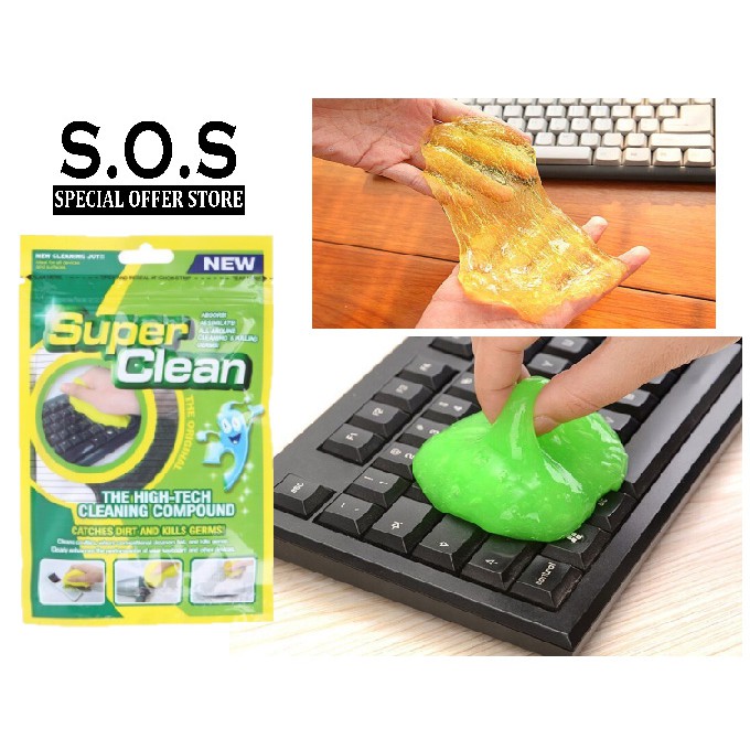 SUPER CLEAN HITECH COMPOUND SLIMY GEL JELLY KEYBOARD CLEANER Shopee