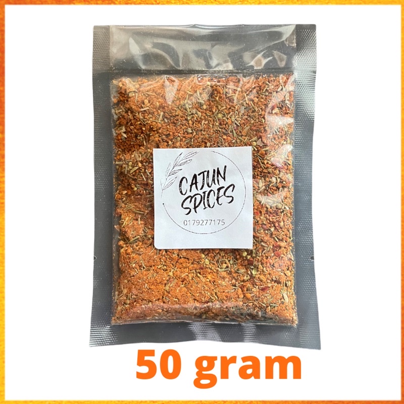 CAJUN SPICE Premium blends 50 gram rempah cajun untuk Ayam daging dan Seafood makanan laut