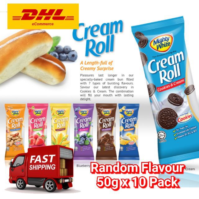 Buy Roti Krim Mighty White Random Flavour 50g X 10pek Seetracker Malaysia