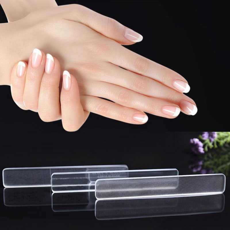 Crystal Glass Nail Files Manicure Nail Care For Women Men Shine Nails Clear  | Shopee Malaysia