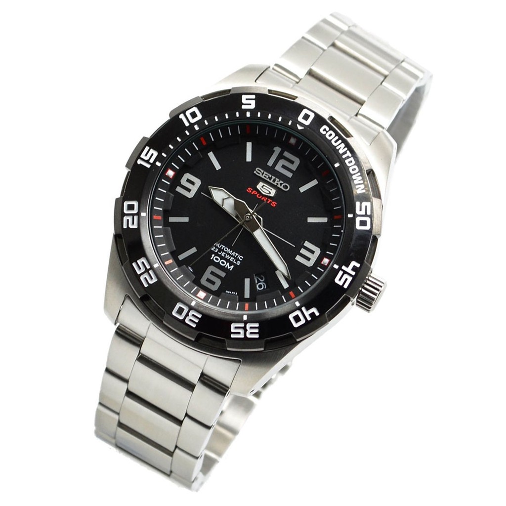 series 5 automatic black dial men's watch