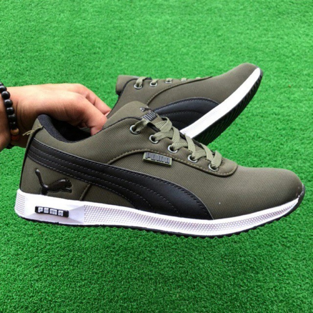 PUMA CLASSIC (Green Black) Running Casual Travel Sport Shoes Kasut ...