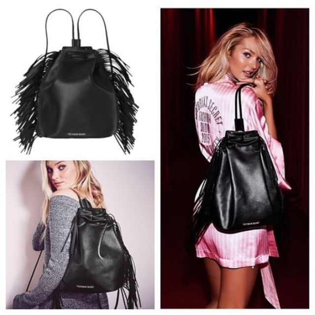 victoria secret fringe backpack