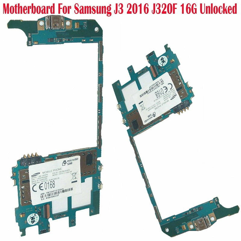 Genuine Motherboard For Samsung Galaxy J3 2016 J320FN 16GB UNLOCKED