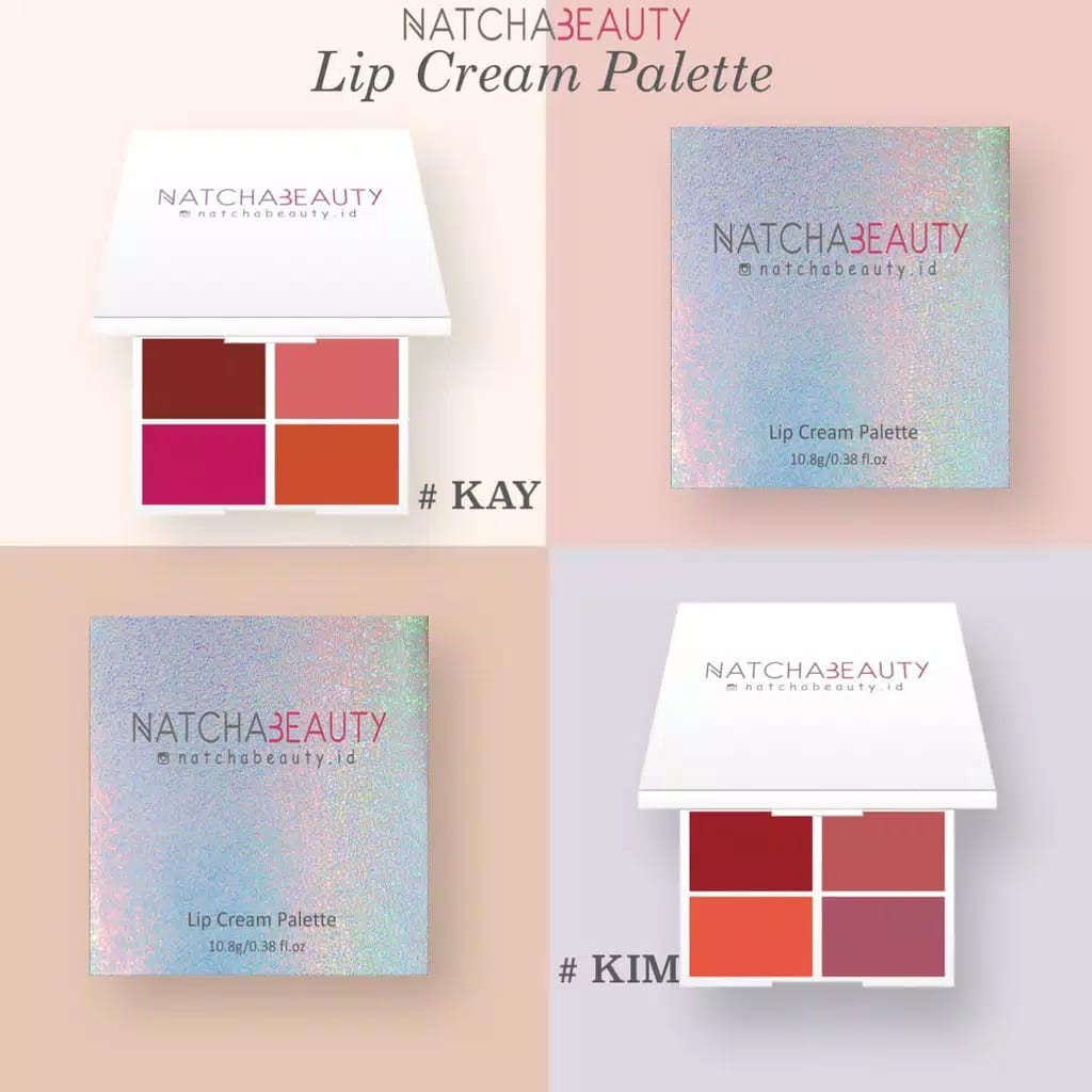 Natcha BEAUTY LIPSTICK CREAM PALLETE MATTE BLUSH ORI RAN MINI Plum SIVANNA BROWIT