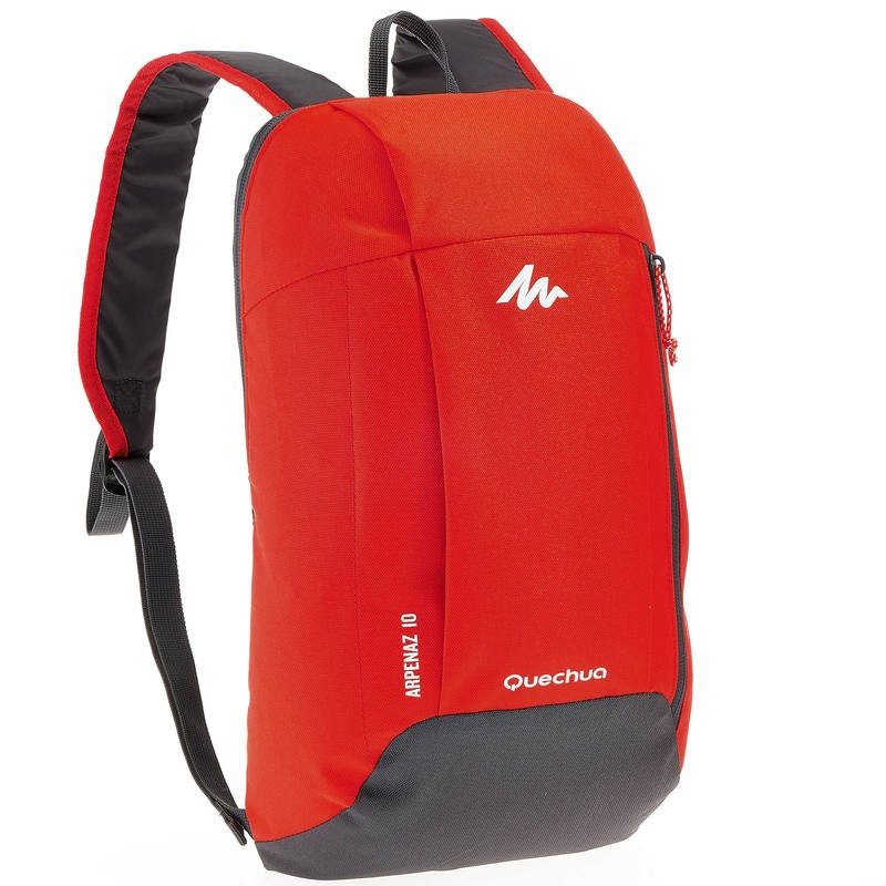 QUECHUA ARPENAZ 10L BACKPACK RED/GREY 