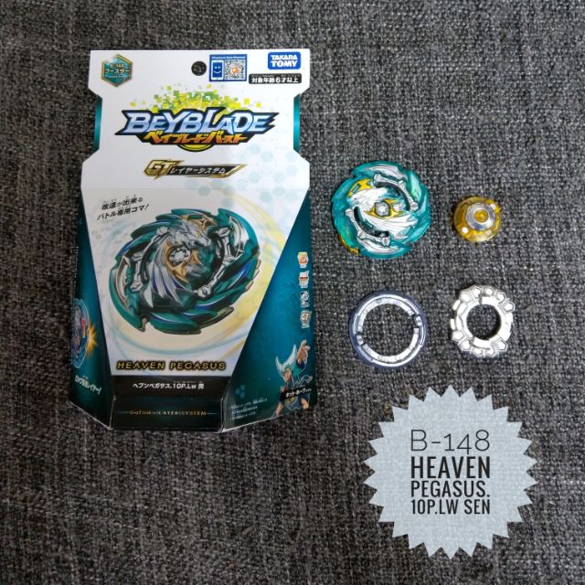 Takara Tomy Beyblade Burst Gt B 148 Heaven Pegasus 10p Lw Sen Japan Shopee Malaysia