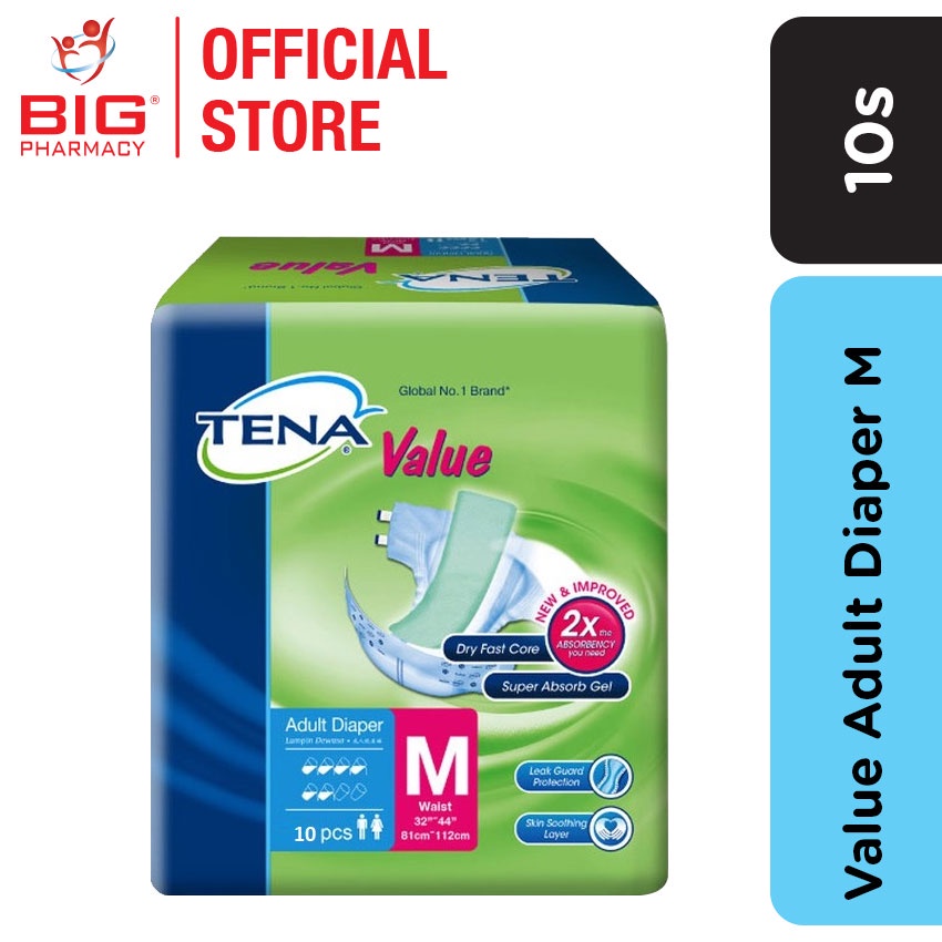 Tena value adult diaper m 10s Shopee Malaysia