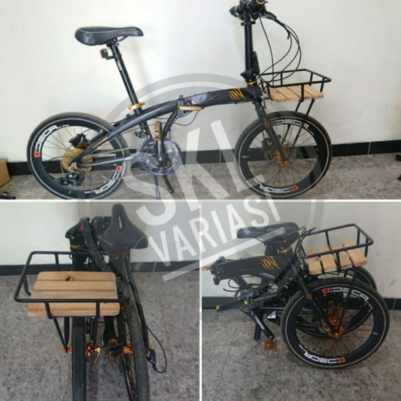 front rack folding bike