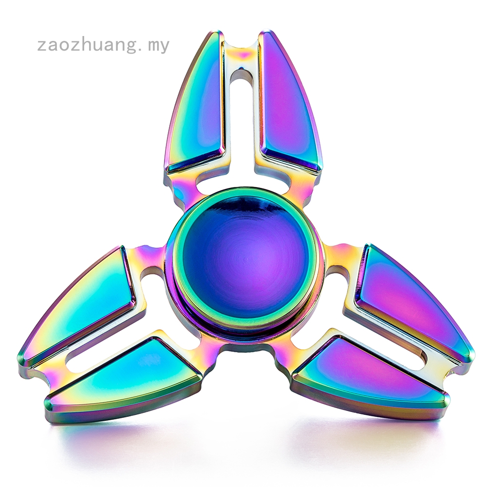 Hand Spinner Rotating Professional Attention To Autism Four Corners Crabs Tip Gyro Aluminum Ball Rainbow Color Fidget Shopee Malaysia - four corners roblox
