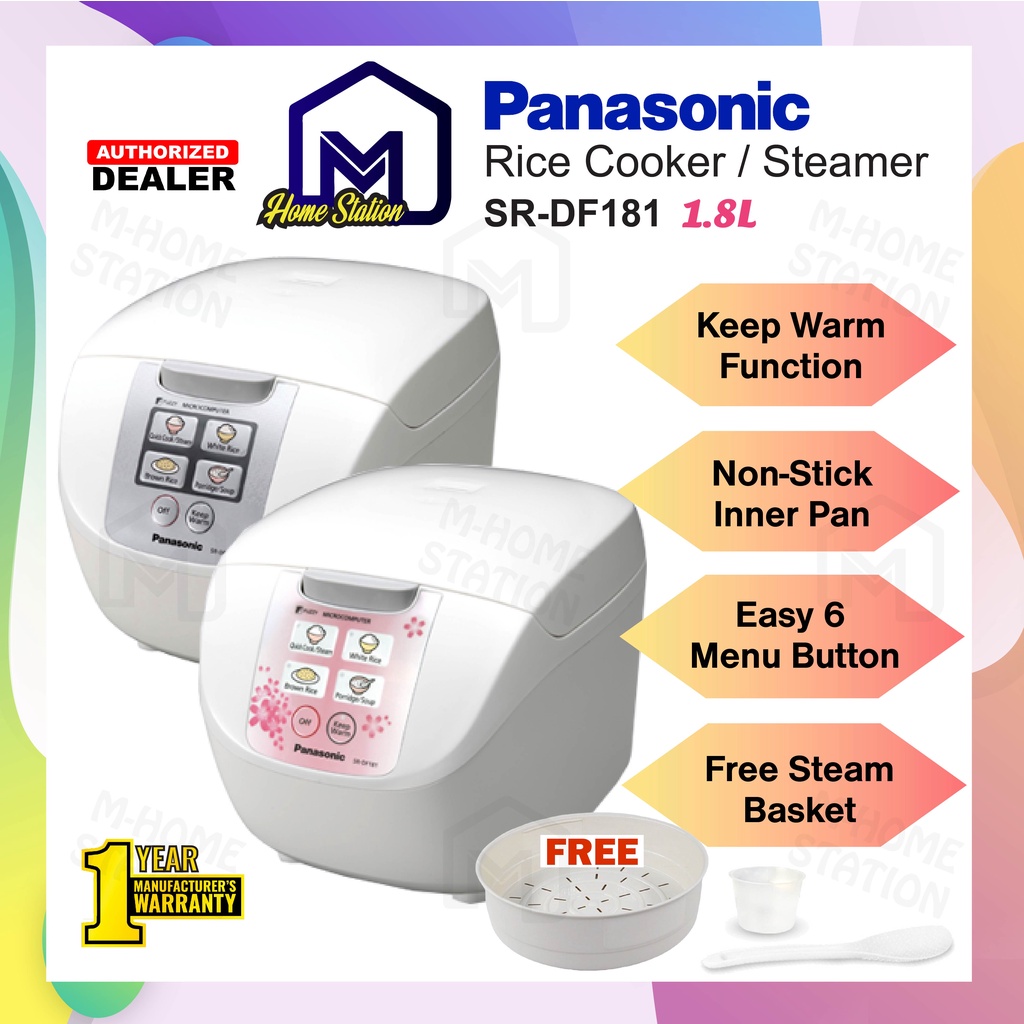 Panasonic 1.8L Rice Cooker Non-Stick Inner Pot with Steam SR-DF181 / 1L SR-DF101 Periuk Nasi Tidak Melekat SR-DF181PSK