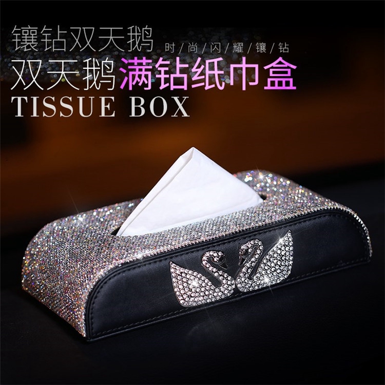 rhinestone tissue box