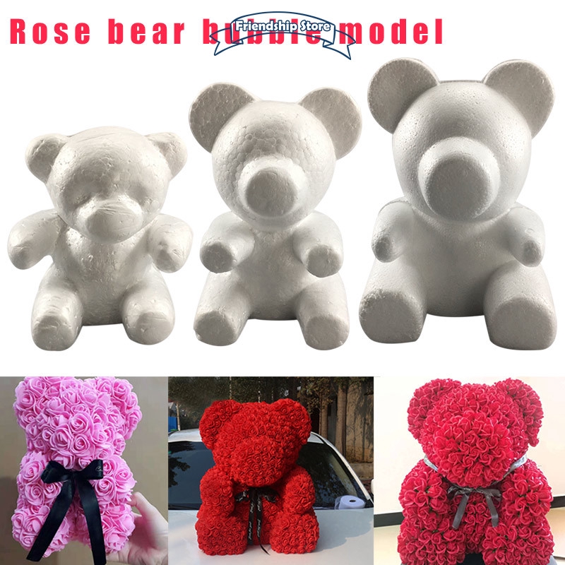 Styrofoam Bear Modelling Rose Bear Polystyrene Foam Mold Valentine's