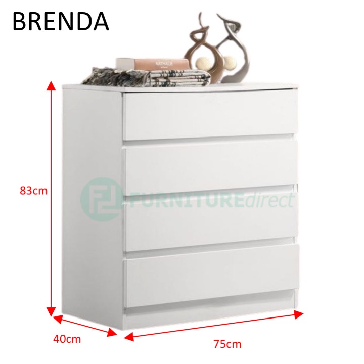 Furniture Direct chest drawer 4 layer bedroom furniture 3 4 5 tier kabinet pakaian
