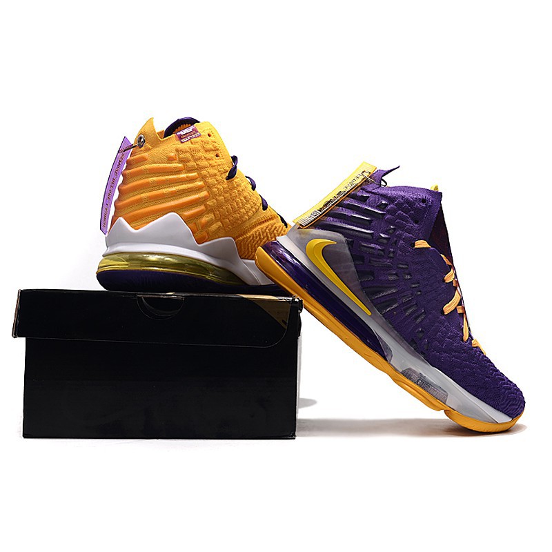 purple and yellow lebron 17