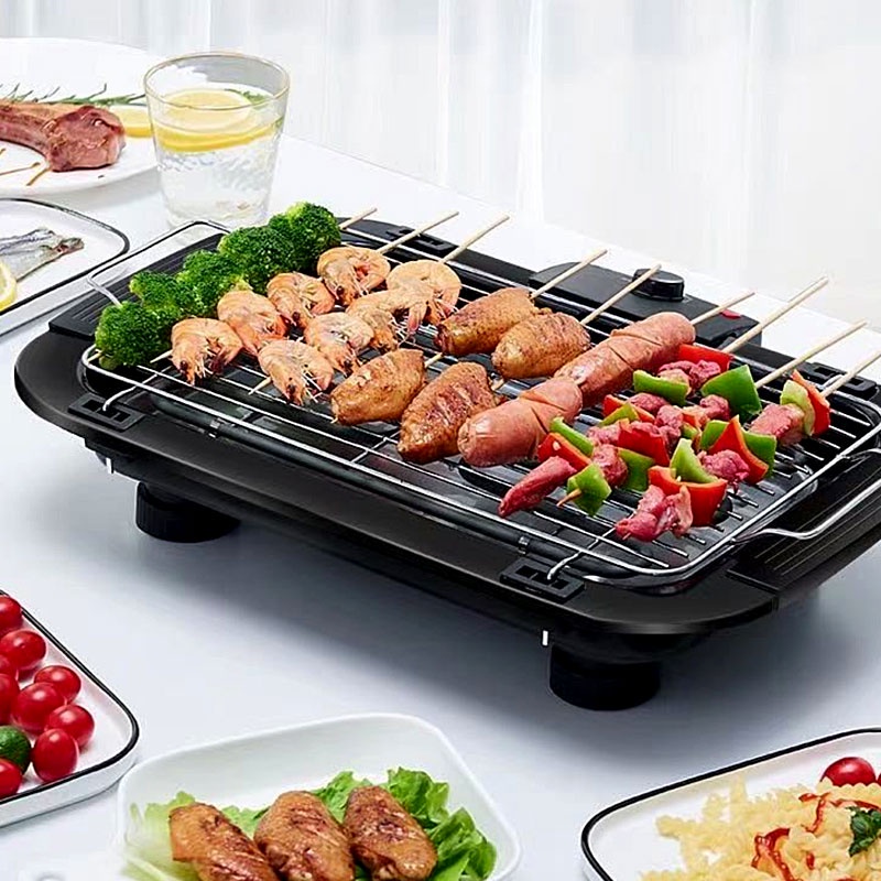 Smokeless Electrical Toasted Pan Non Stick Griddle Grill Stainless